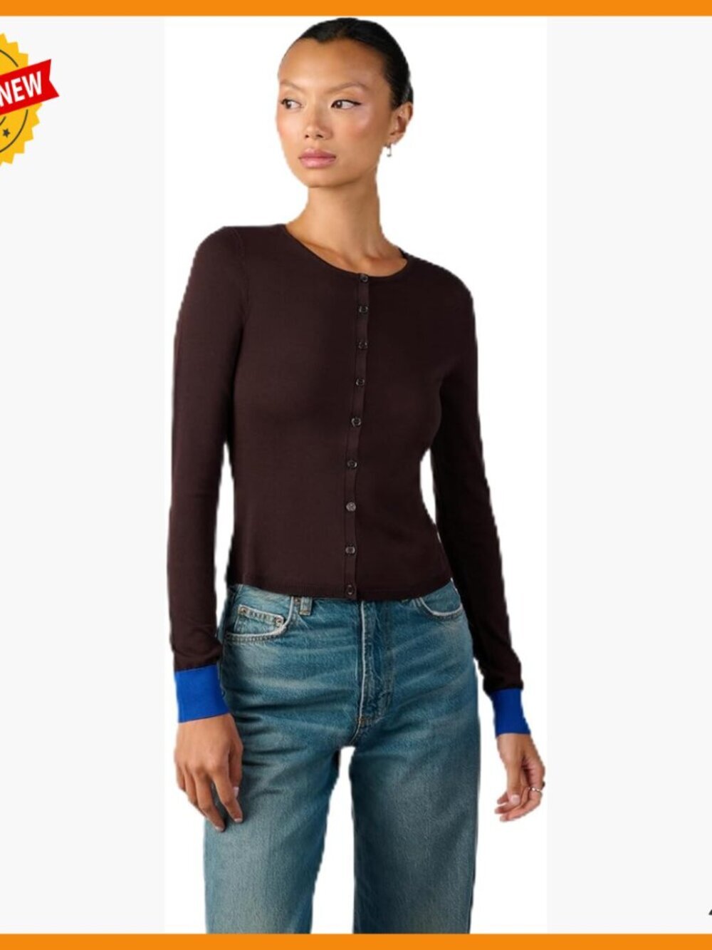 Fine Knit Cardigan, Women's Sweater, Lightweight Layering Piece